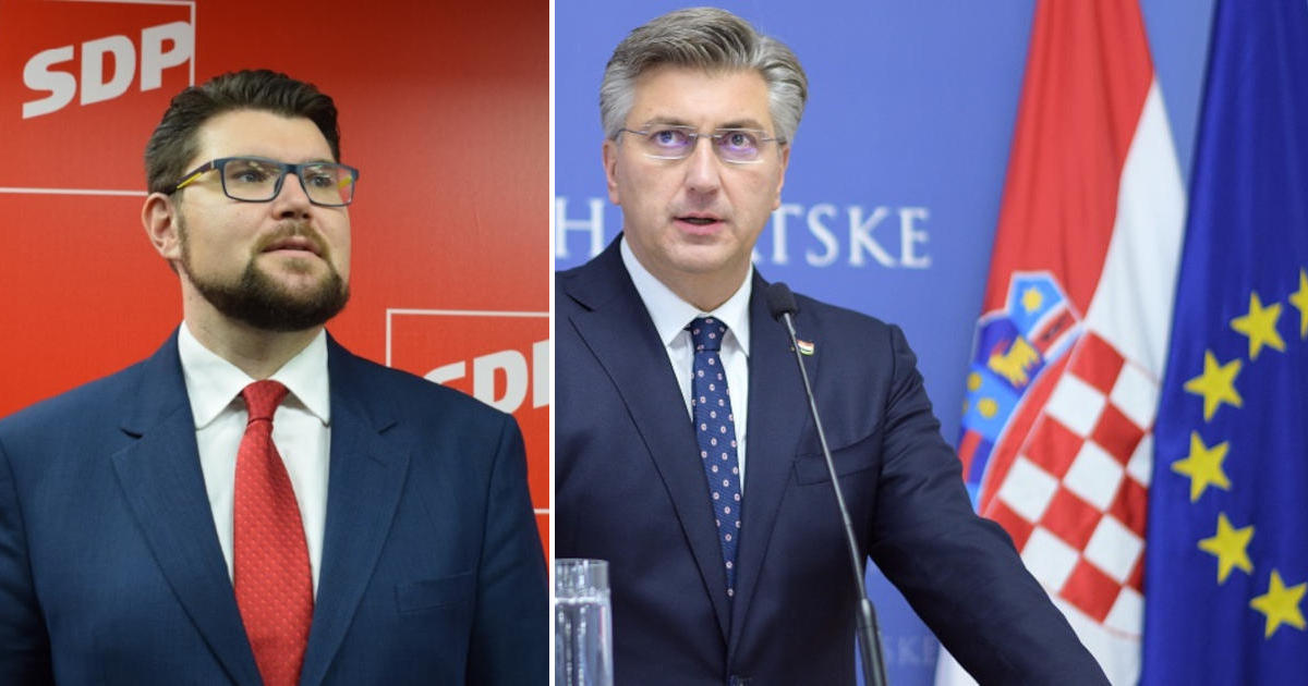 Peđa Grbin i Andrej Plenković